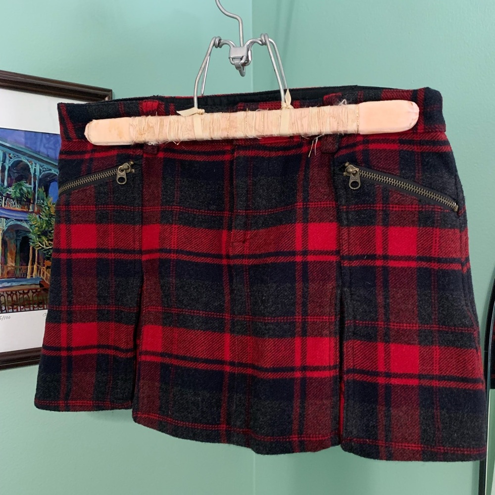 Free People Vintage Wool Mini Skirt